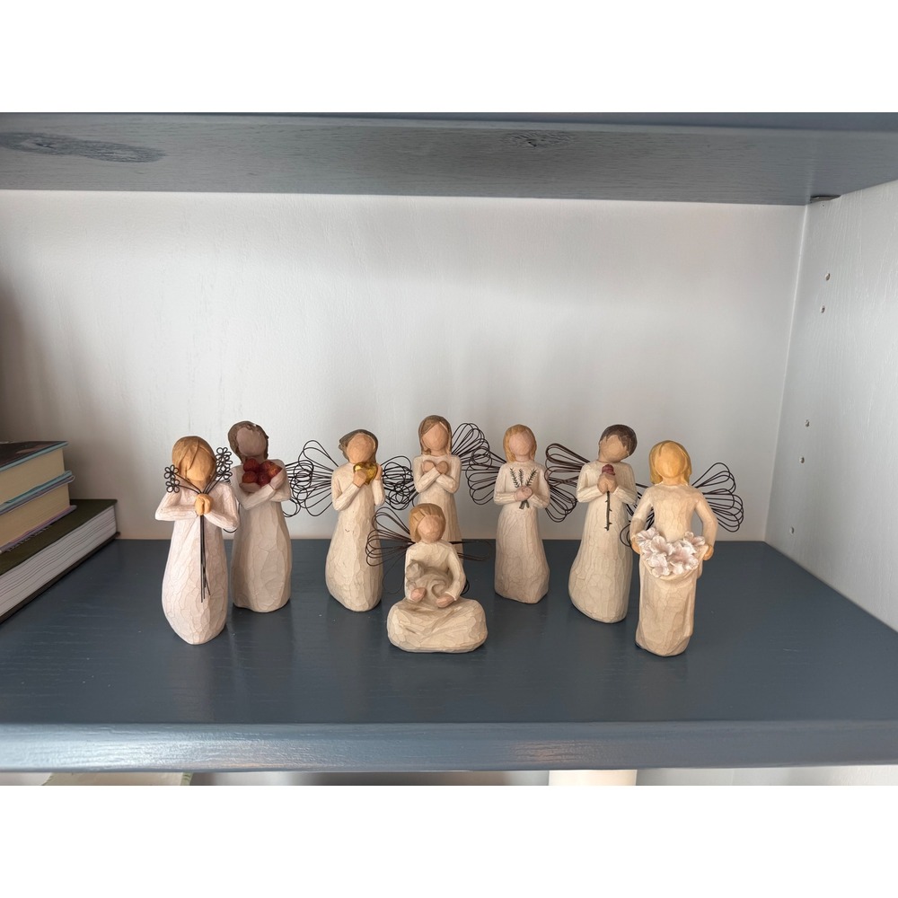 Willow Tree Angel Figurine Lot of 8 Susan Lordi Demdaco Mixed Sentiments Set